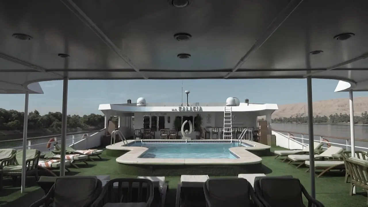 Sun deck of the MS Salacia Nile Cruise Nile cruise